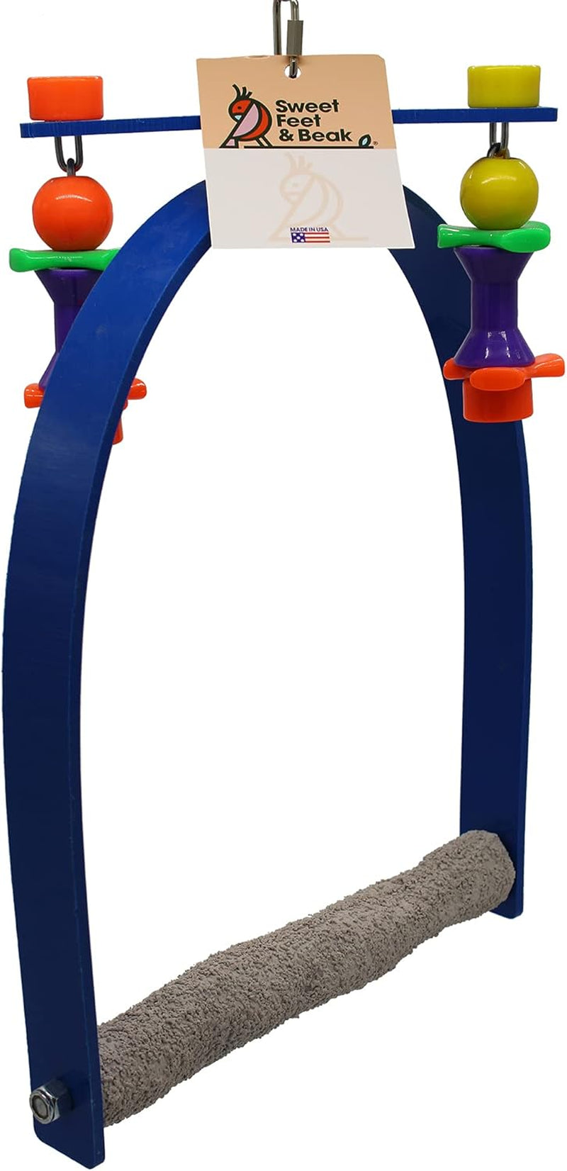 Small Whirly Bird - Perfect Cage Toy Stimulates Visual and Physical Activity - Safe, Non-Toxic, Cage Accessories for Large Birds