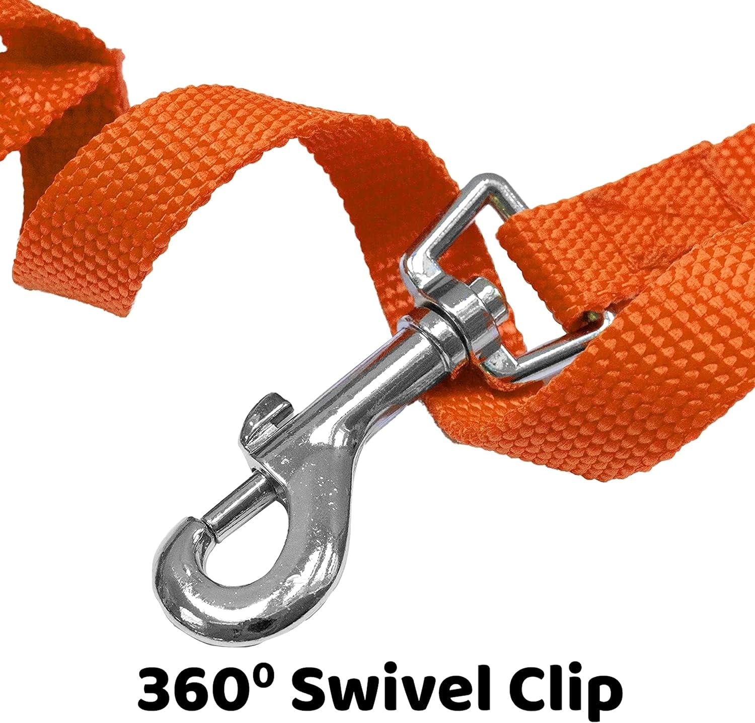 - Long Dog Leash - Dog Training Leash - Recall & Obedience Dog Training Tools - Nylon - 150 Ft - Orange Dog Leash