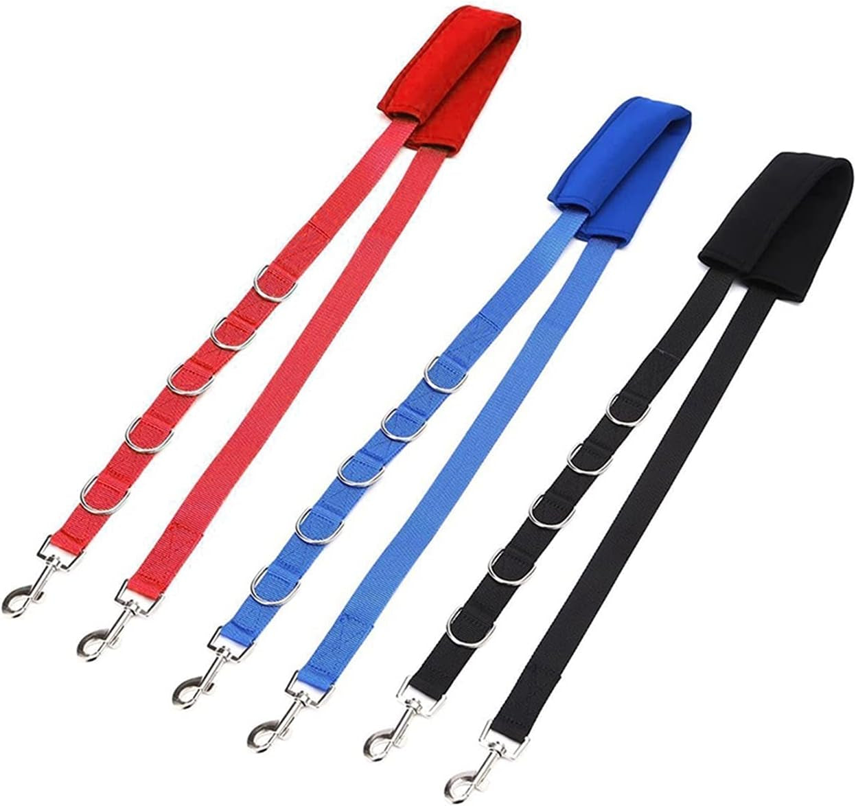 Durable Adjustable Dog Grooming Belly Strap D-Rings Bathing Band Pet Traction Belt Dog Collar Dog Harness Pet Supplies Outdoor (Color : Black, Size : Medium)
