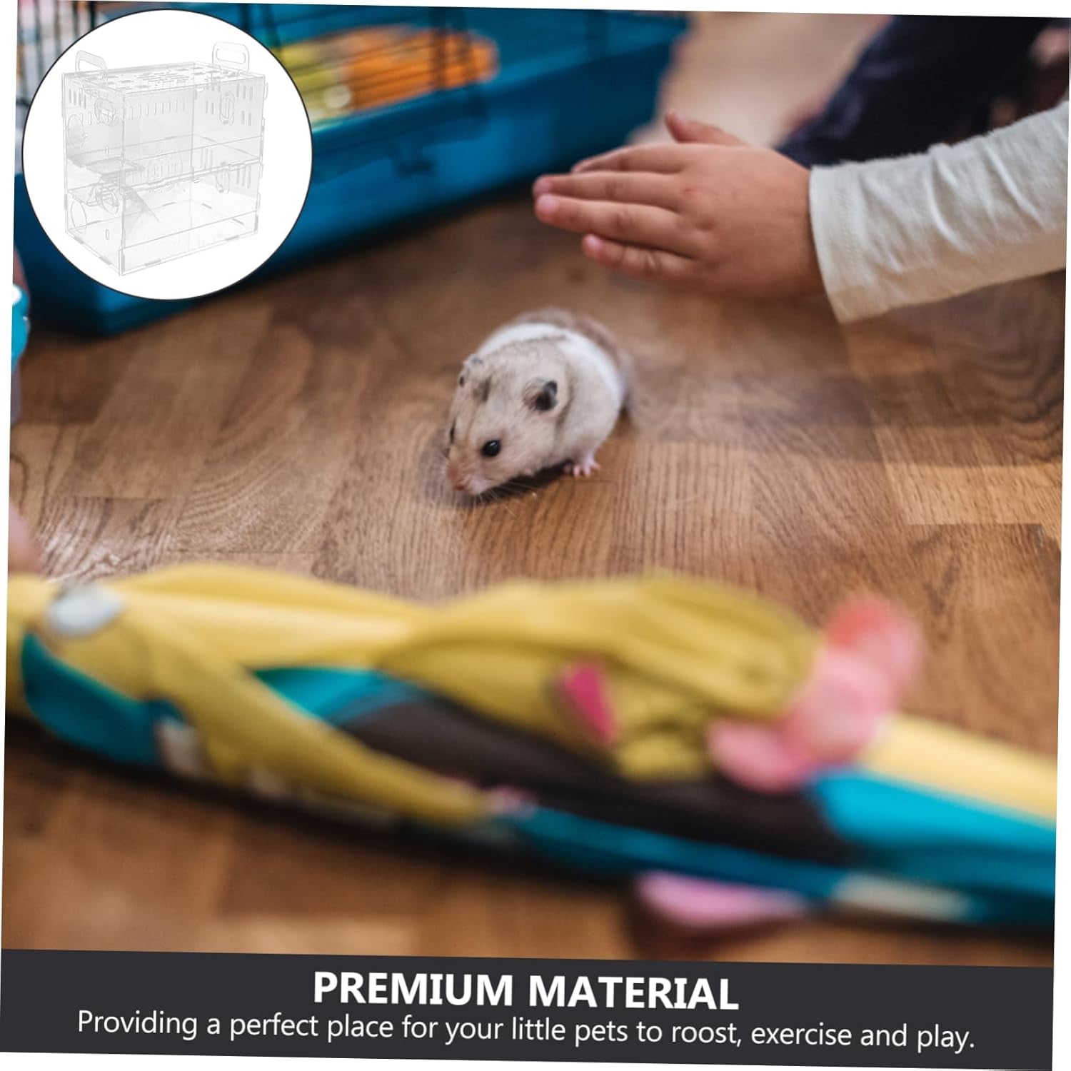 1Pc Hamster Cage Small Pet Nest House Small Animal House Hamster Supply Hamster Small House Chinchilla House Hamster Small Villa Small Pet Cage Hamster House Guinea Pig Castle