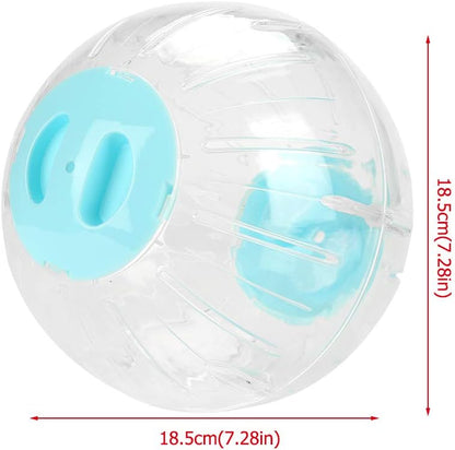 Hamster Exercise Ball, Hamster Ball, 7.3 Inch Pet Gerbil Plastic Running Ball Gerbil Bball for Small Animal Pet Rat Gerbil Running Jogging Playing