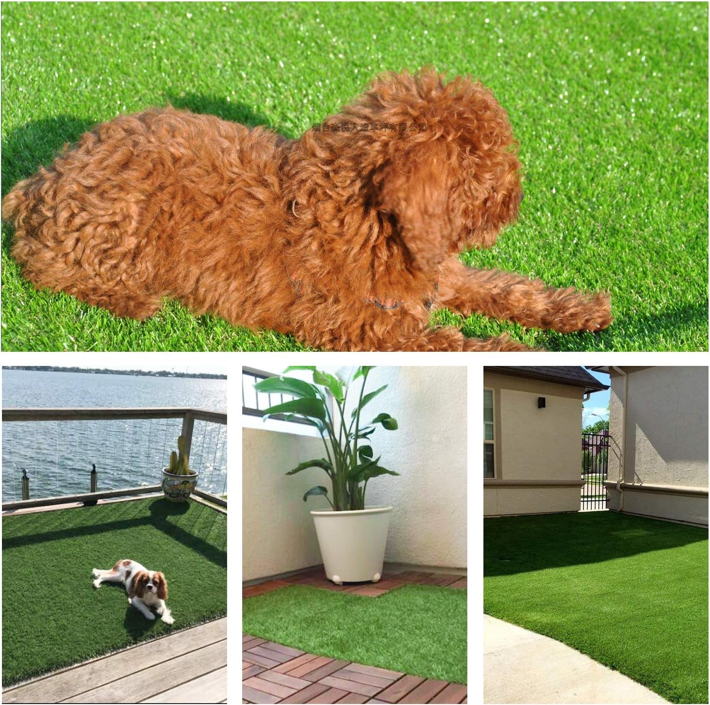 Artificial Grass for Dogs Grass Dog Potty Training Grass Pee Pad Fake Grass Mat for Pet Garden Play Yard (7Ft X 13Ft (20Mm))