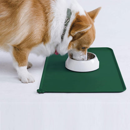 Silicone Waterproof Pet Feeding Mats,Anti Slip Bowl Pad,Dog Mat for Food and Water