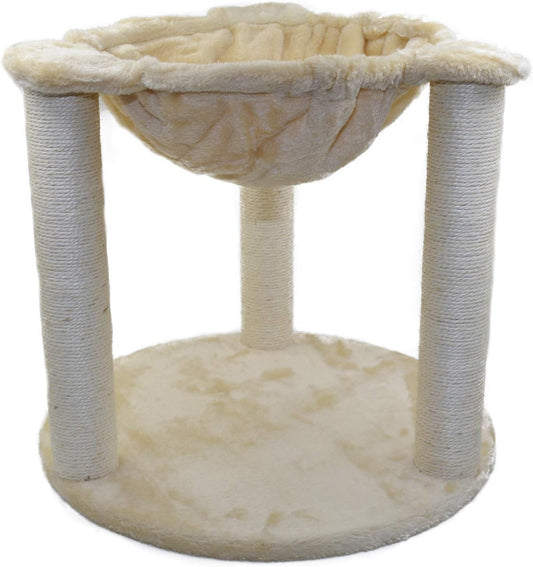 Big Adult Cat Tree Condo Furniture Kitten Activity Tower Pet Kitty Play House with Sisal-Covered Scratching Posts and Perches Hammock Two Floors