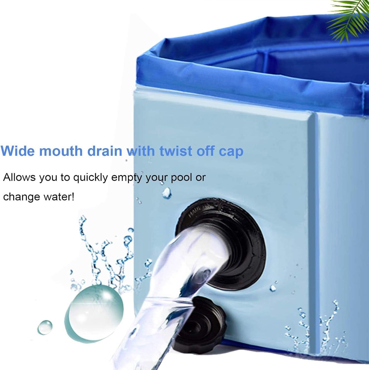 PVC Foldable Dog Pool Pet Bath Swimming Collapsible Cat Bathtub Portable Non-Slip Pet Bath Pool Outdoor Kiddie Pool Leakproof Bathing Tub Water Pond Pool for Kids Bath Pool (M),Medium