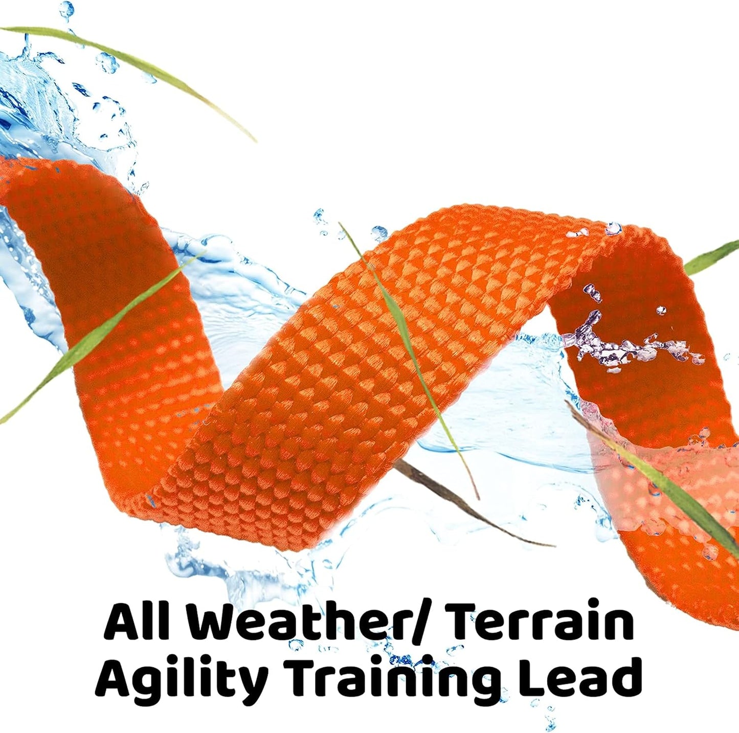 - Long Dog Leash - Dog Training Leash - Recall & Obedience Dog Training Tools - Nylon - 150 Ft - Orange Dog Leash