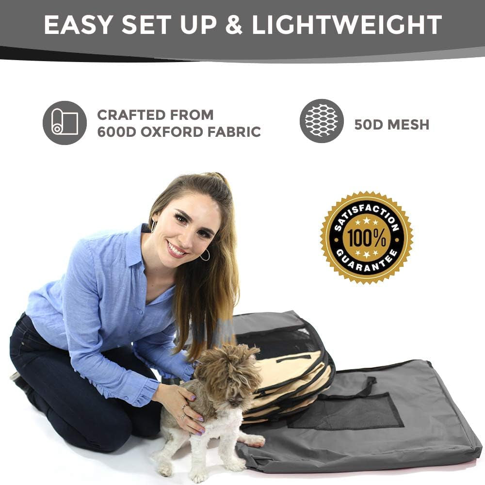 Gray 45" Pop up Puppy Pet Playpen