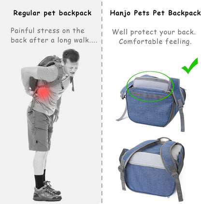Small Pet Backpack Carrier - Cat Backpack Carrier Airline Approved - Pet Carrier Backpack for Small Dogs, Rabbits up to 14Lbs, Scratchproof Mesh Puppy Backpack for Cats, Escape-Proof Zipper