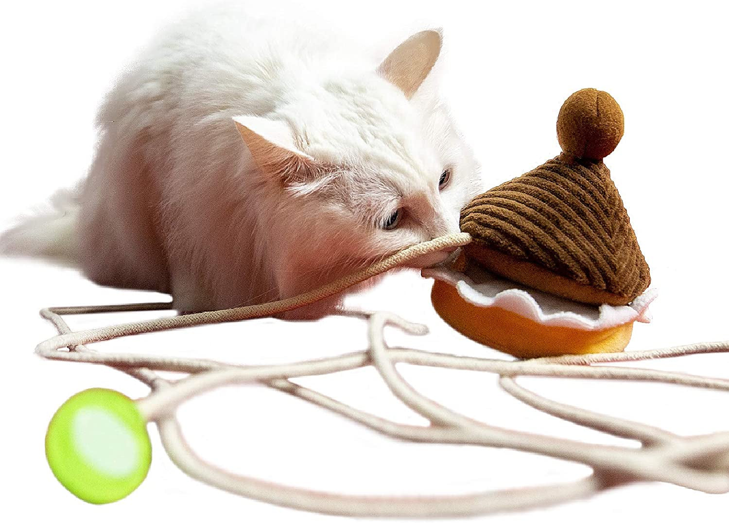 Dog Toys,Squeaky Dog Toys,Plush Puppy Teething Chew Toys for Small Medium Dogs (Chestnut)