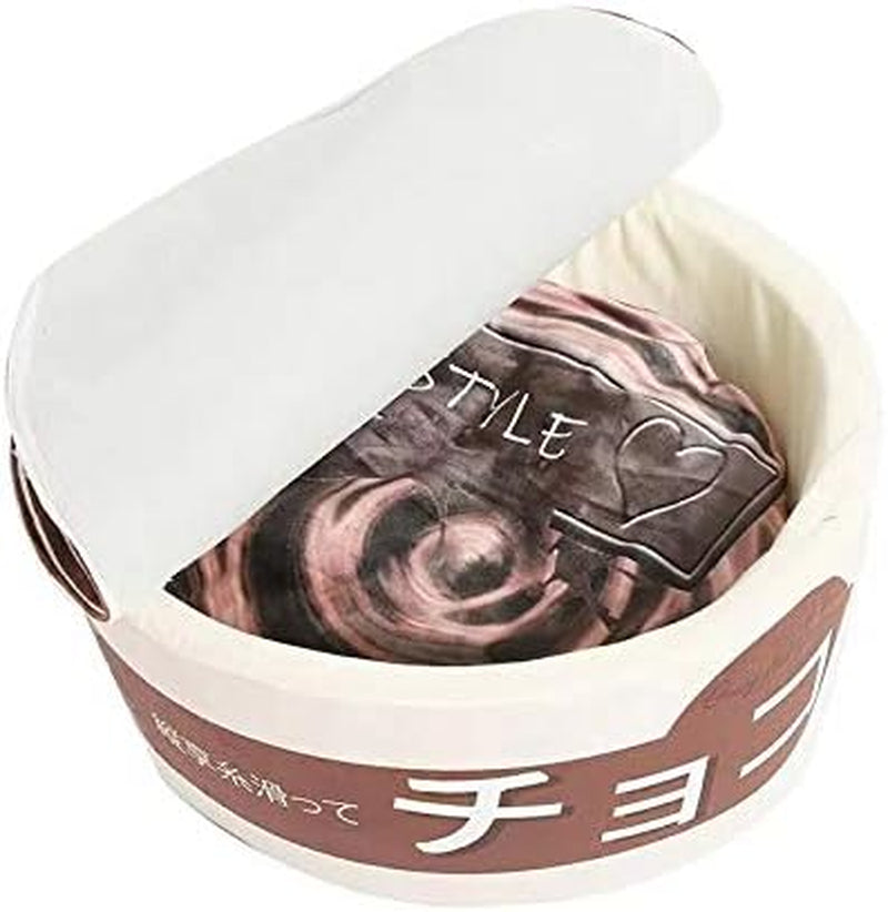 Cute Dog Bed Cat Bed Pet Sofa,Keep Warm and Super Soft Creative Pet Nest,Waterproof Bottom round Pet Bed for Small Cats and Small Dogs Removable Washable Cushion (Chocolate Style)