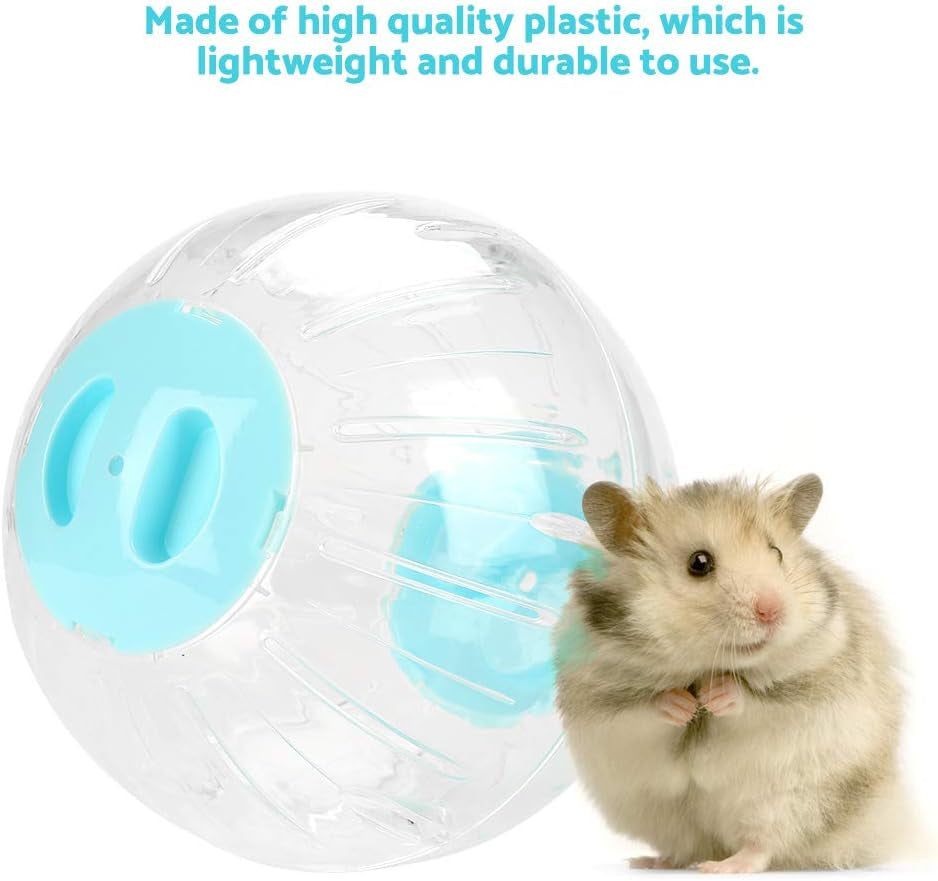 Hamster Exercise Ball, Hamster Ball, 7.3 Inch Pet Gerbil Plastic Running Ball Gerbil Bball for Small Animal Pet Rat Gerbil Running Jogging Playing