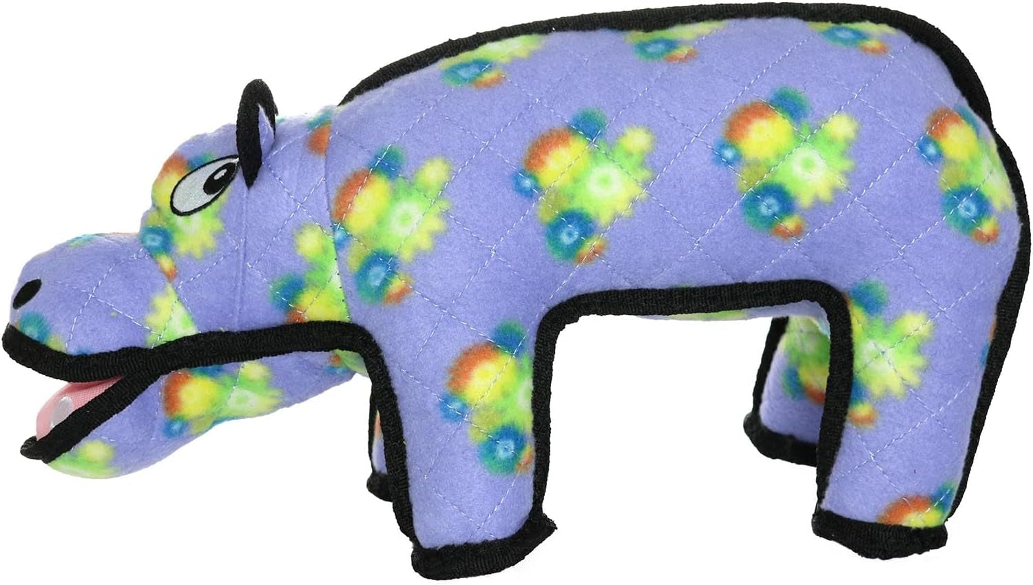 - World'S Tuffest Soft Dog Toy - Zoo Hippo - Squeakers - Multiple Layers. Made Durable, Strong & Tough. Interactive Play (Tug, Toss & Fetch). Machine Washable & Floats. (Regular)