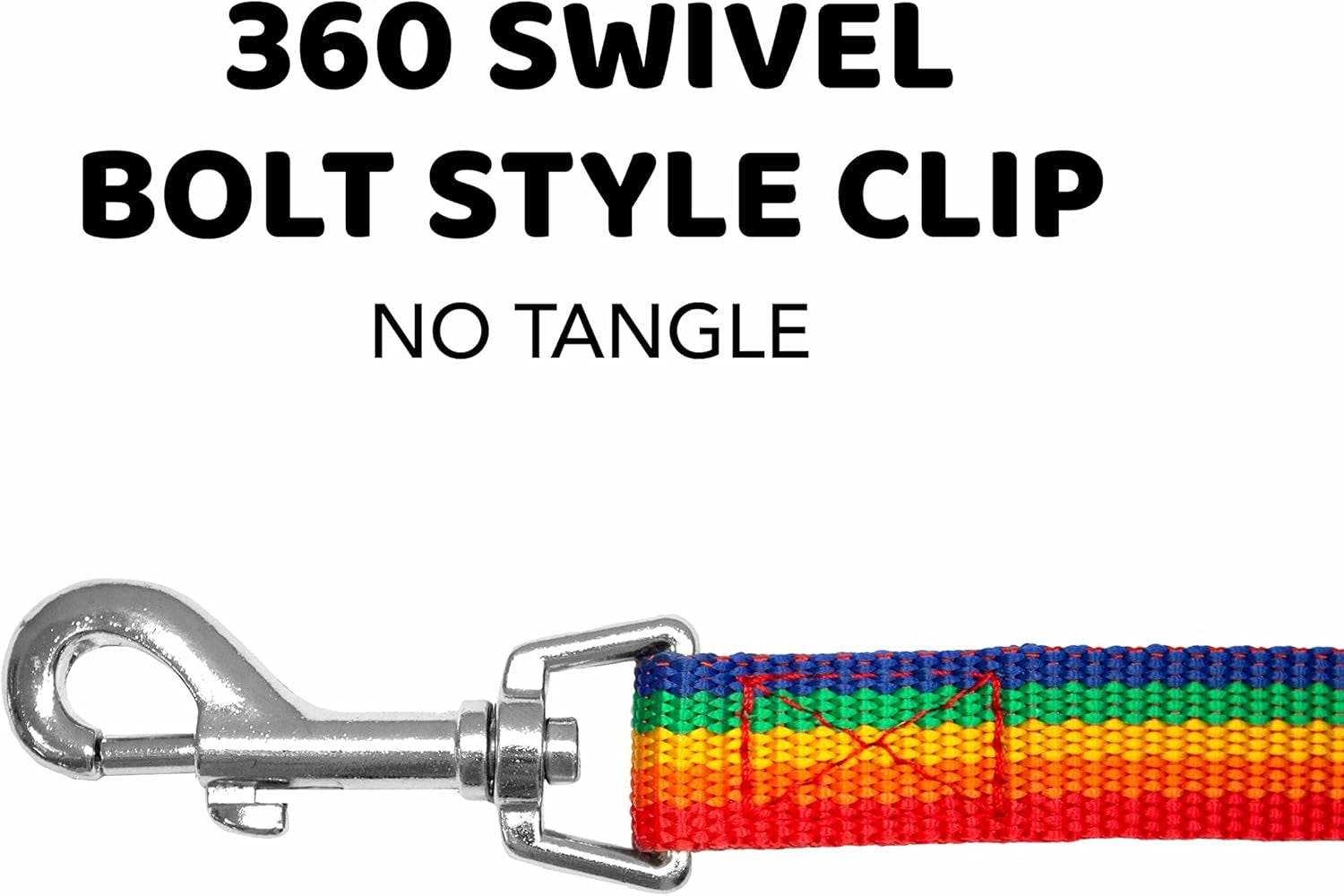 - Long Dog Leash - Dog Training Leash - Recall & Obedience Dog Training Tools - Nylon - 30 Ft - Rainbow Dog Leash