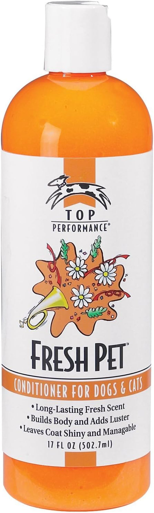 Fresh Pet Conditioner to Reduce Mats and Tangles, 17 Oz. Size – Conditioning Formula Gives Coats Sheen