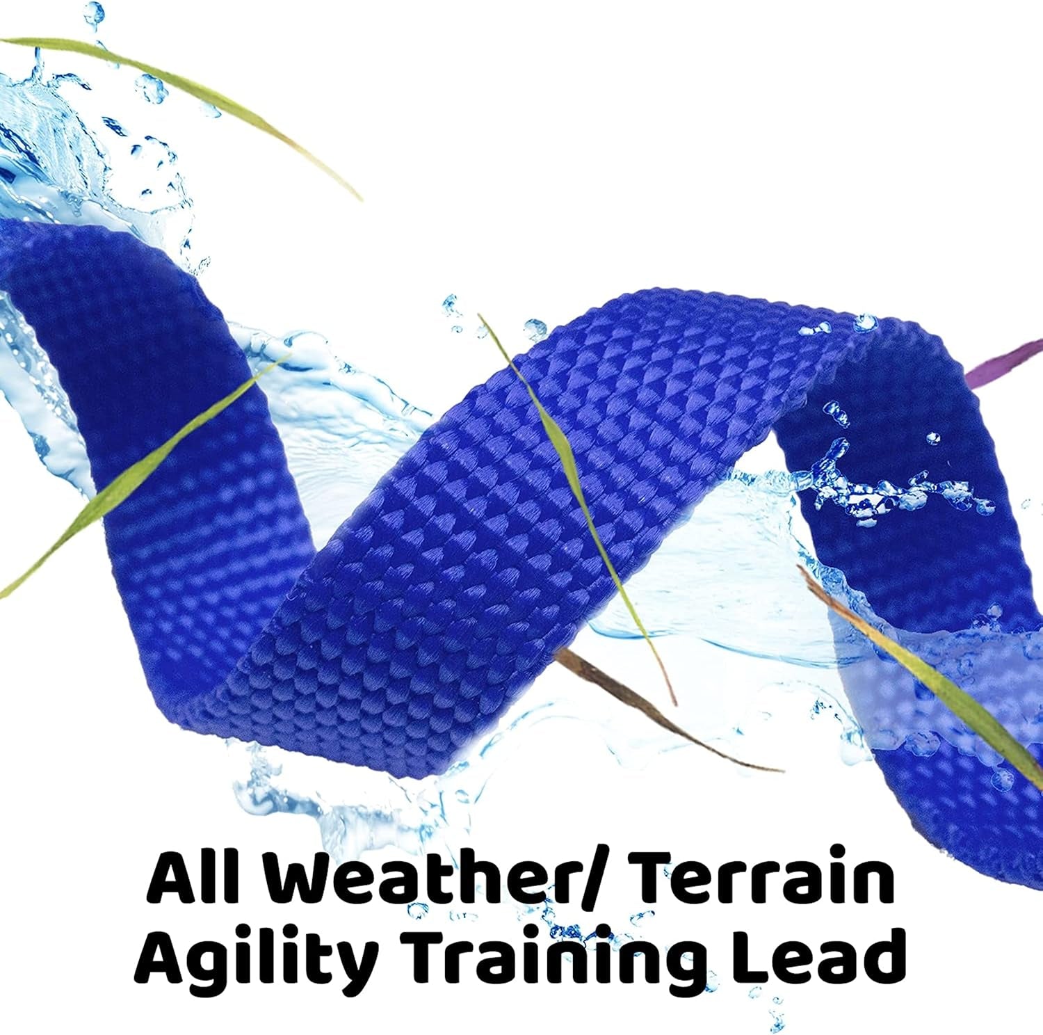 - Long Dog Leash - Dog Training Leash - Recall & Obedience Dog Training Tools - Nylon - 15 Ft - Blue Dog Leash