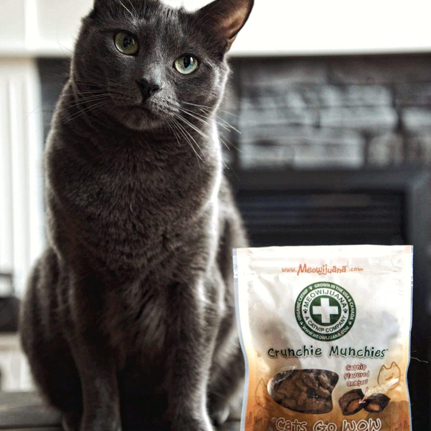 | Feline Good Bundle | Chicken Crunchie Munchies, Catnip Cigar, and 1 Oz. Catnip Spray | Organic | Grown in the USA | Promotes Play and Cat Health | Feline and Cat Lover Approved