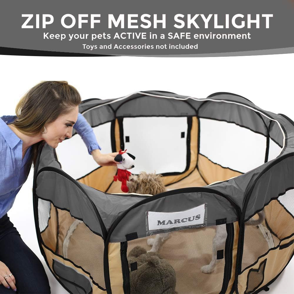 Gray 45" Pop up Puppy Pet Playpen