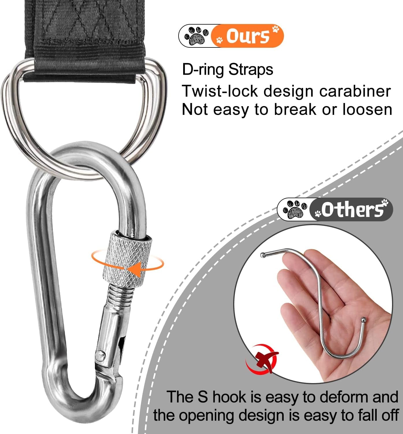 Dog Grooming Hammock Sling for Nail Clipping, Pet Hammock Harness Holder for Medium & Large Cats Nail Trimming, Bathing Washing, Ear/Eye Care