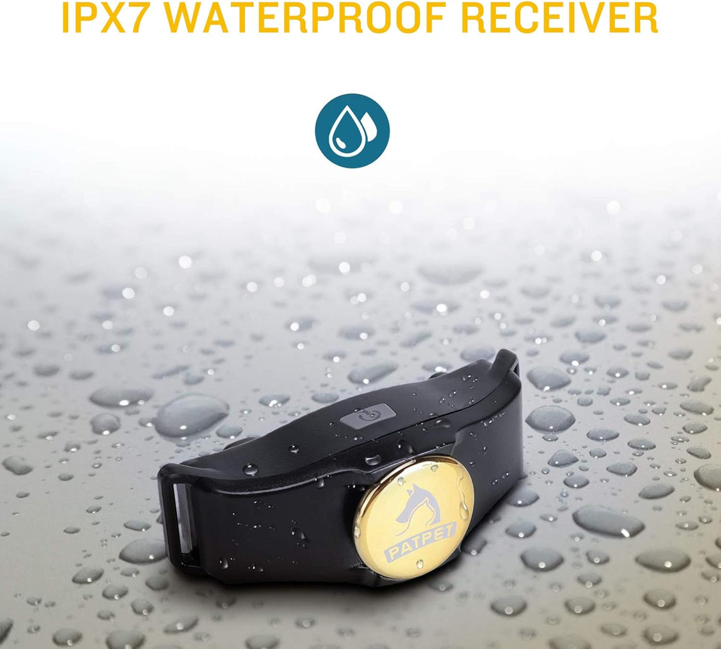 Dog Training Collar IPX7 Waterproof, Fast Rechargeable Shock Collar for Dogs with 1600FT Long Remote Range, 3 Modes Beep/Vibration/Shock E-Collar for Small Medium Large Dog(Ac Adapter Included)