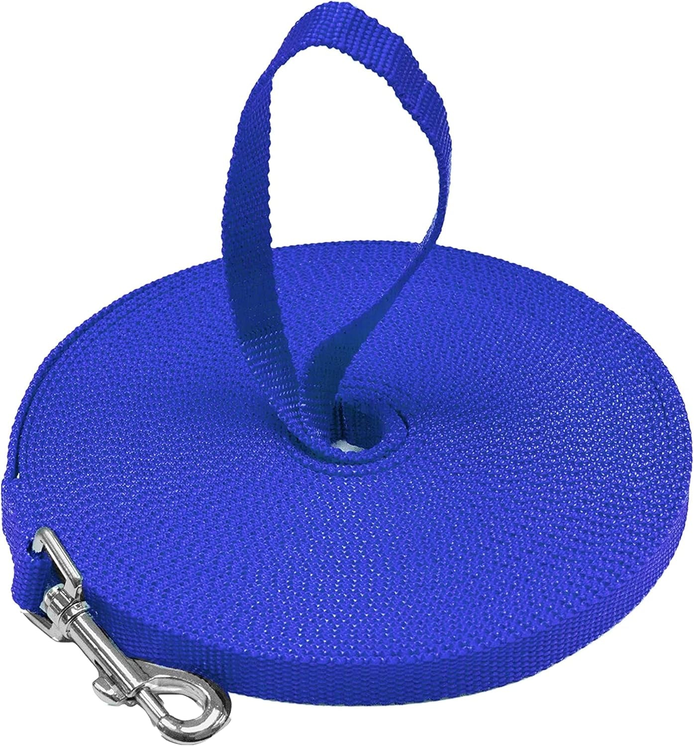- Long Dog Leash - Dog Training Leash - Recall & Obedience Dog Training Tools - Nylon - 15 Ft - Blue Dog Leash