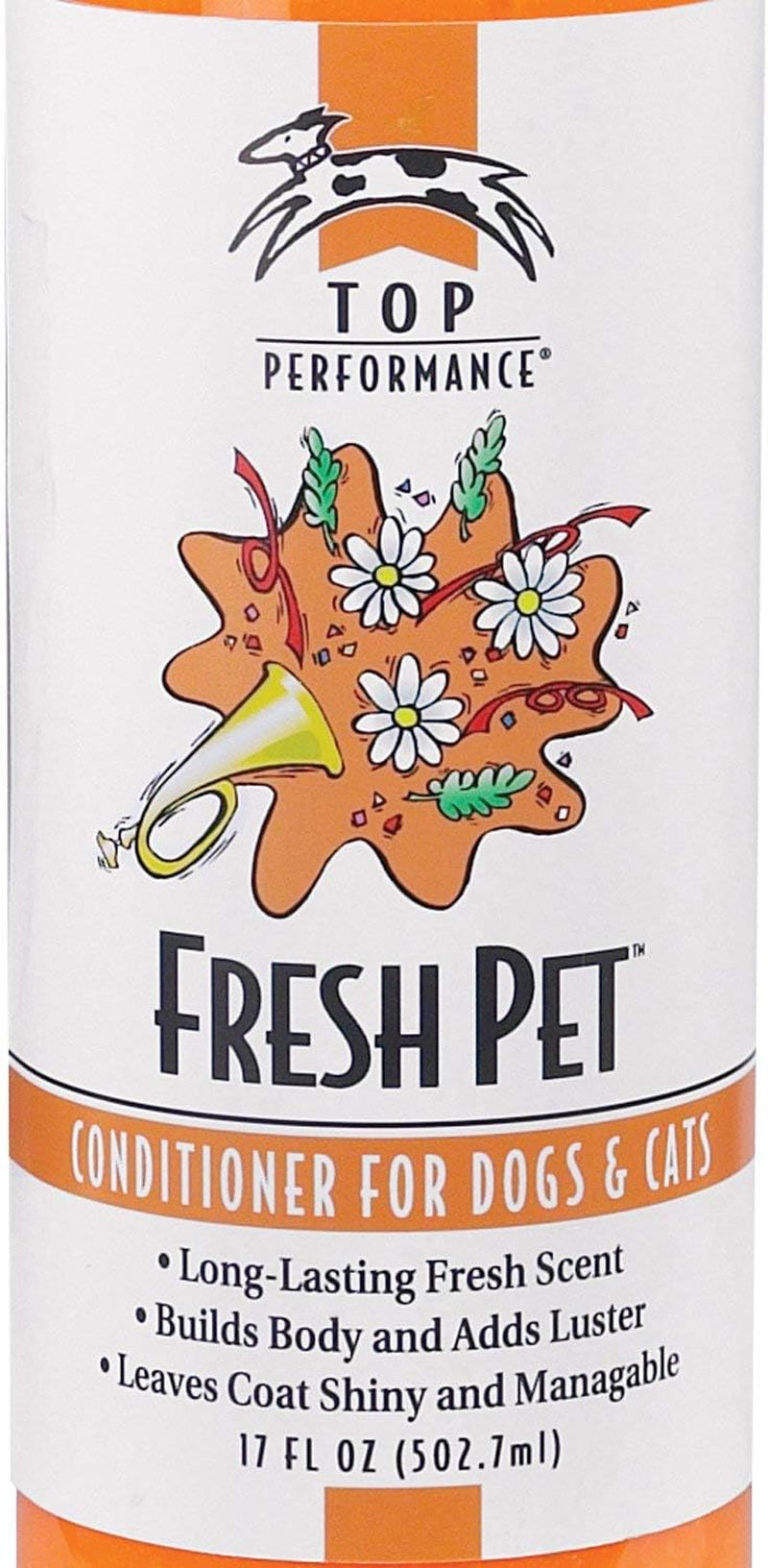 Fresh Pet Conditioner to Reduce Mats and Tangles, 17 Oz. Size – Conditioning Formula Gives Coats Sheen