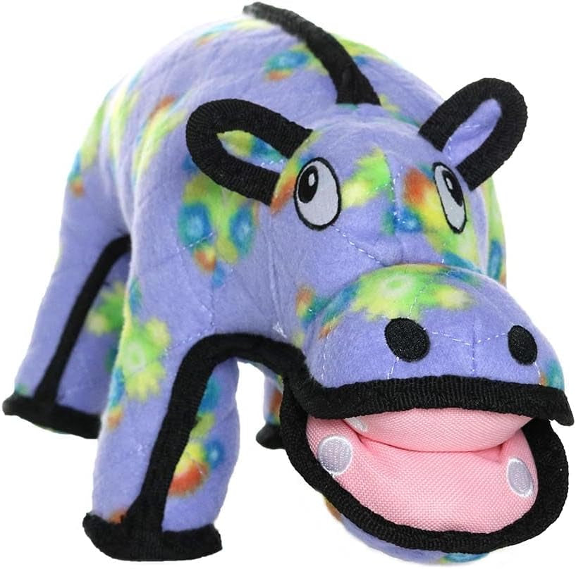 - World'S Tuffest Soft Dog Toy - Zoo Hippo - Squeakers - Multiple Layers. Made Durable, Strong & Tough. Interactive Play (Tug, Toss & Fetch). Machine Washable & Floats. (Regular)
