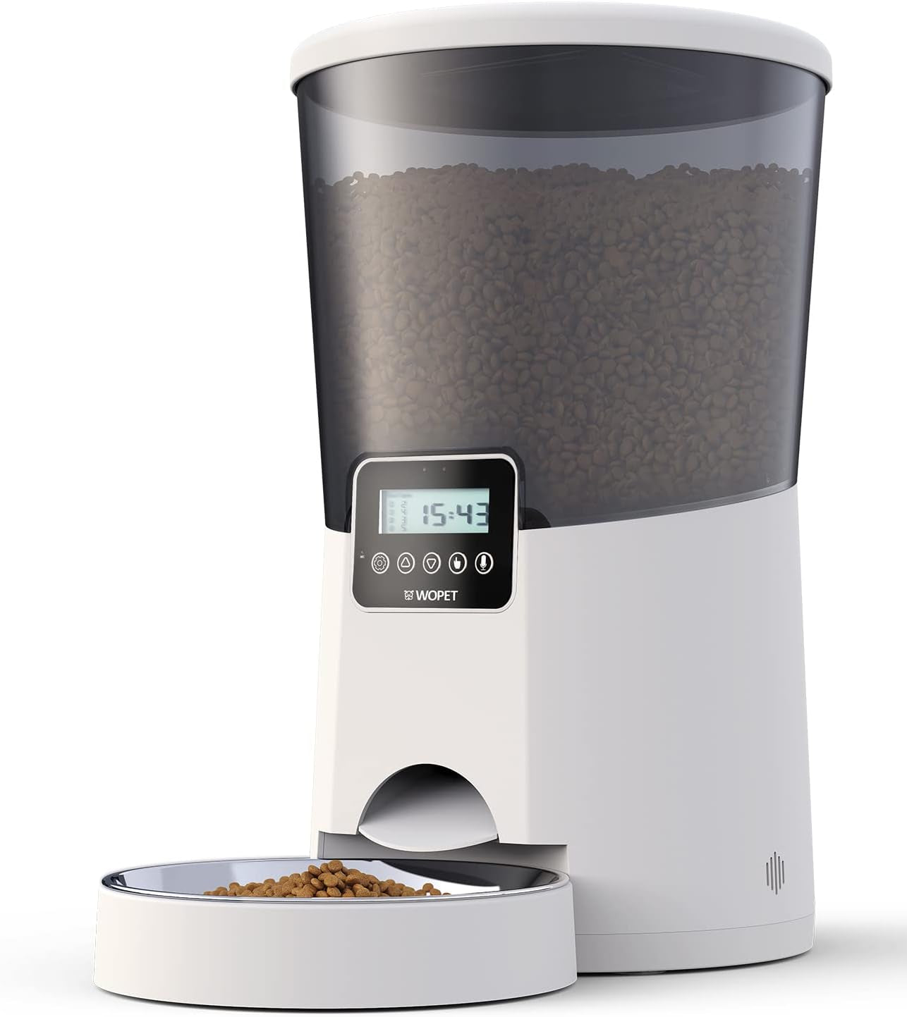 Automatic Cat Feeder,236Oz/7L Dog Feeder Pet Food Dispenser with Programmable Timer,Portion Control 1-4 Meals per Day,Voice Recorder & Dual Power Supply for Cats Dogs (7L)