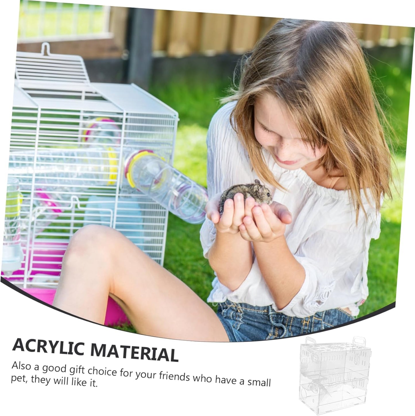 1Pc Hamster Cage Small Pet Nest House Small Animal House Hamster Supply Hamster Small House Chinchilla House Hamster Small Villa Small Pet Cage Hamster House Guinea Pig Castle