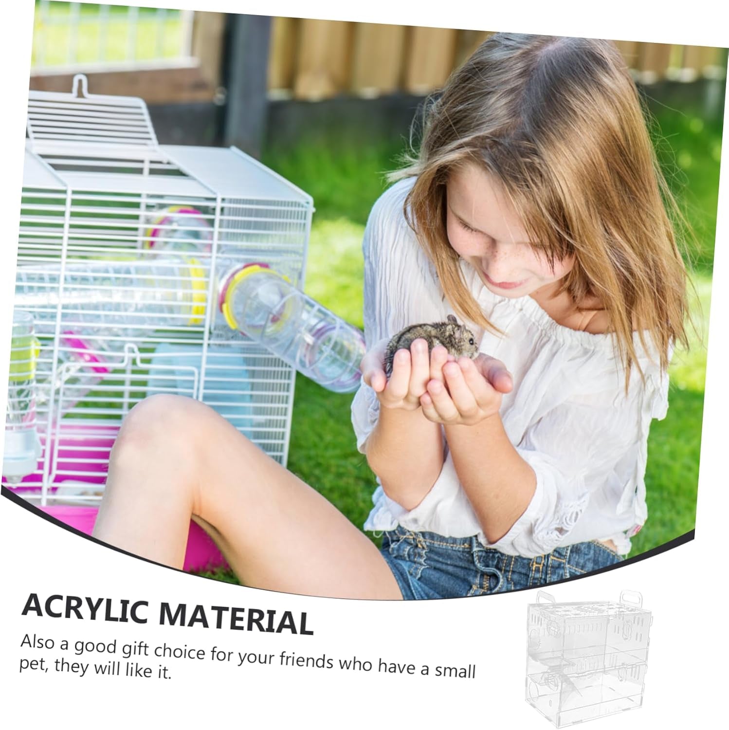 1Pc Hamster Cage Small Pet Nest House Small Animal House Hamster Supply Hamster Small House Chinchilla House Hamster Small Villa Small Pet Cage Hamster House Guinea Pig Castle