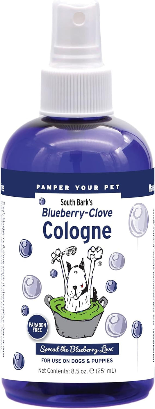 South Bark'S Blueberry Clove Dog Cologne 8.5 Oz | Dog Perfume Long Lasting | Deodorizing Spray