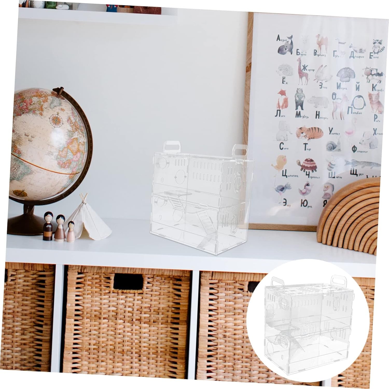1Pc Hamster Cage Small Pet Nest House Small Animal House Hamster Supply Hamster Small House Chinchilla House Hamster Small Villa Small Pet Cage Hamster House Guinea Pig Castle