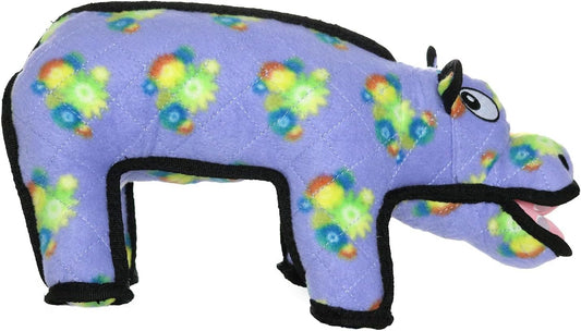 - World'S Tuffest Soft Dog Toy - Zoo Hippo - Squeakers - Multiple Layers. Made Durable, Strong & Tough. Interactive Play (Tug, Toss & Fetch). Machine Washable & Floats. (Regular)