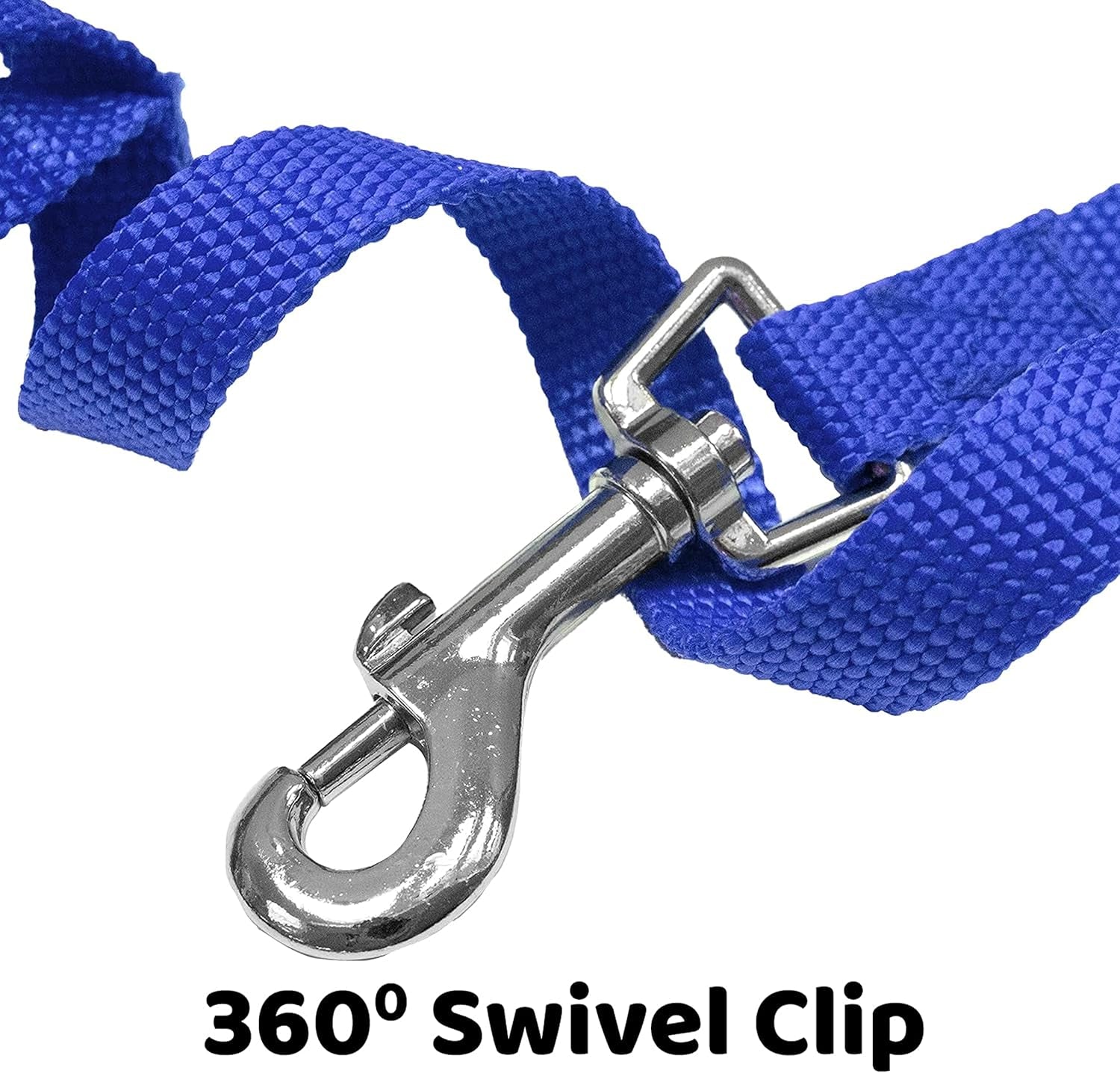 - Long Dog Leash - Dog Training Leash - Recall & Obedience Dog Training Tools - Nylon - 15 Ft - Blue Dog Leash