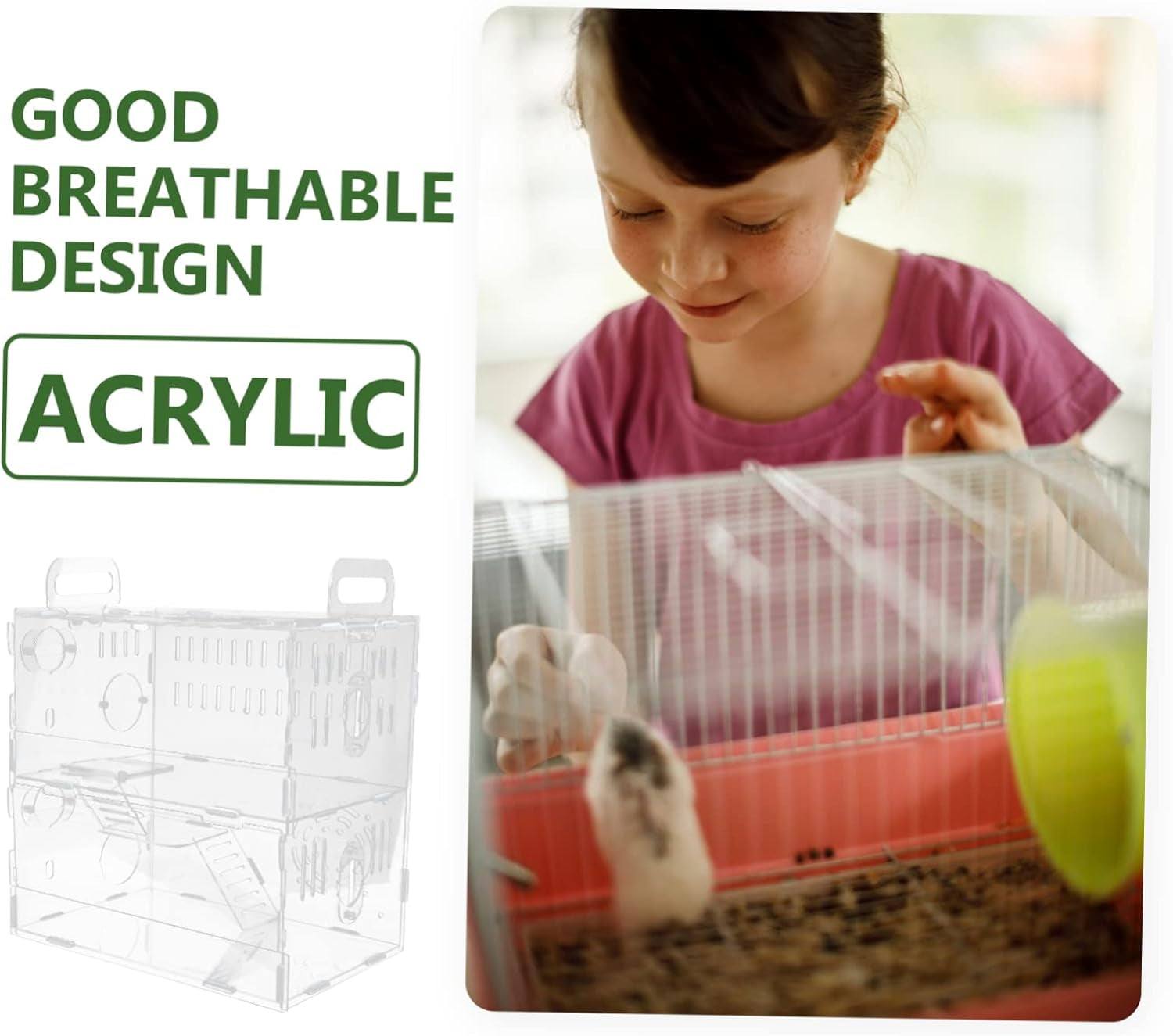 1Pc Hamster Cage Small Pet Nest House Small Animal House Hamster Supply Hamster Small House Chinchilla House Hamster Small Villa Small Pet Cage Hamster House Guinea Pig Castle