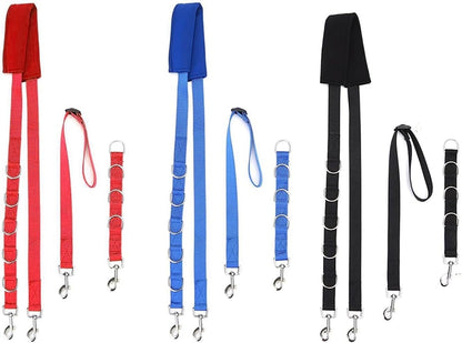 Durable Adjustable Dog Grooming Belly Strap D-Rings Bathing Band Pet Traction Belt Dog Collar Dog Harness Pet Supplies Outdoor (Color : Black, Size : Medium)